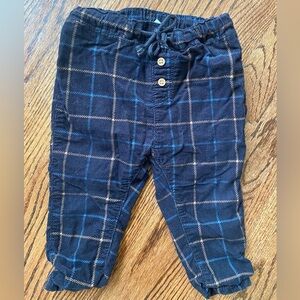 H&M Navy Corduroy - Lined Toddler Pants- Size 12months